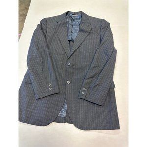 Brooks Brothers Mens 2 Button Blazer Grey Pinstripe See Photos For Measurements